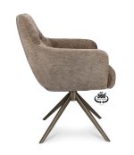 Armstoel bruin draaiend