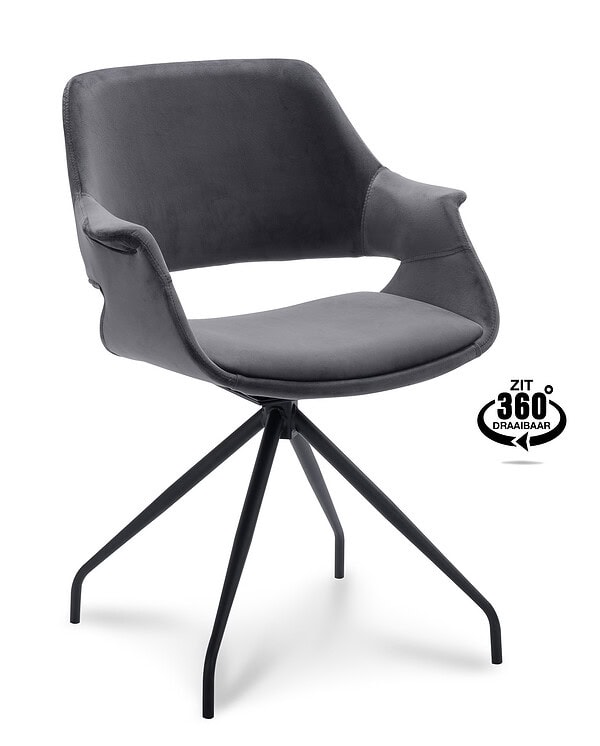 stoel crown dark grey hoofd