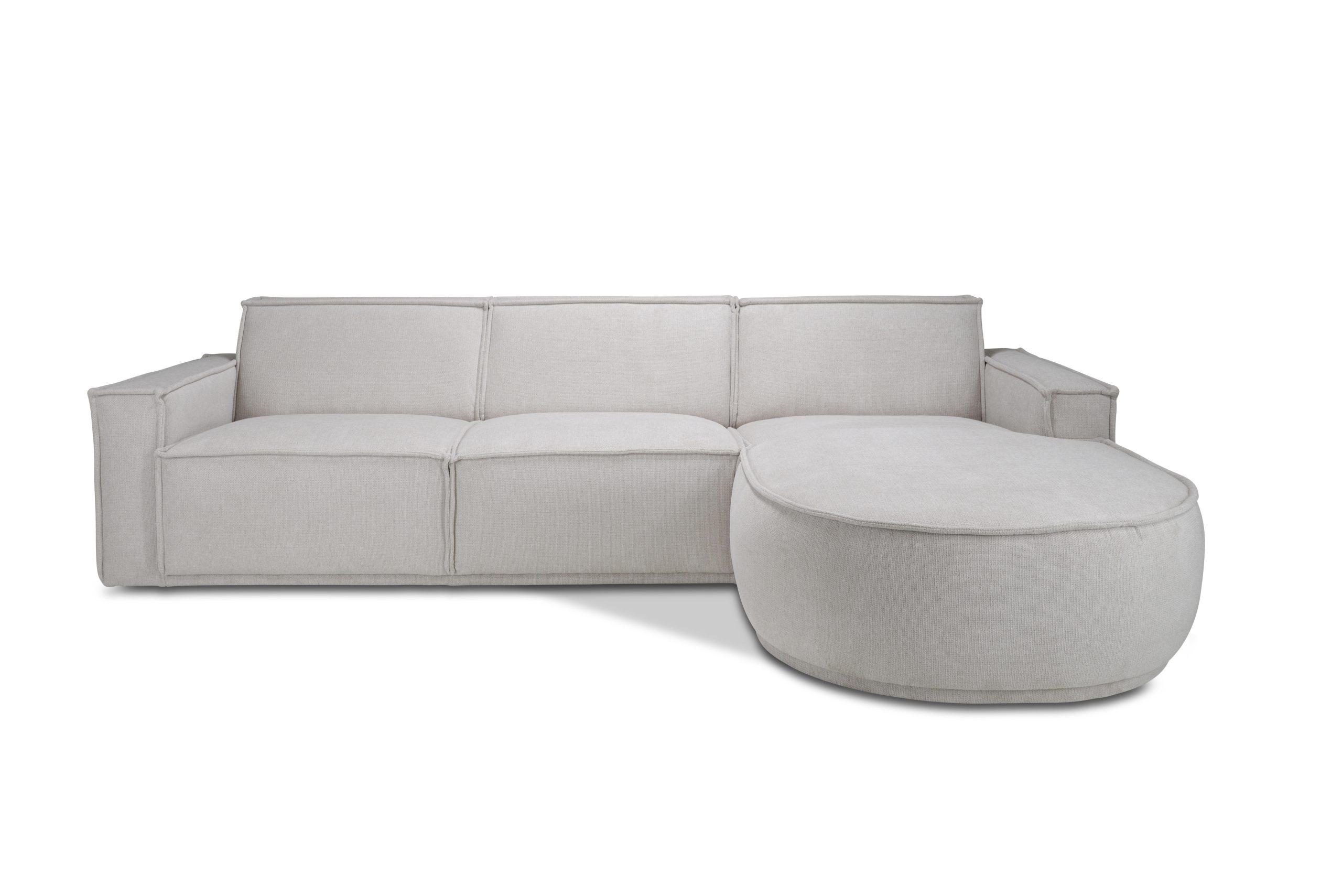 Anna_bank_ Longchair Rond voorstaand Rechts_Mito_Natural_01 - Hoofdfoto