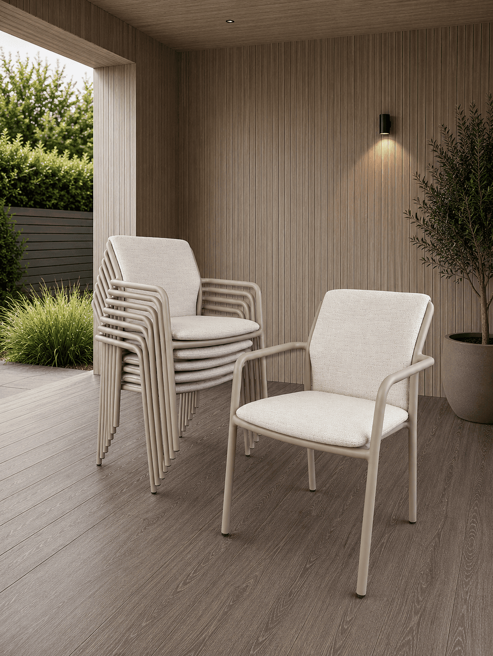 Flo_Armstoel_Aluminium_Taupe