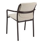 Flo_Armstoel_Aluminium_Brown_ - Back