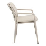 Flo_Armstoel_Aluminium_Creme_ - Side